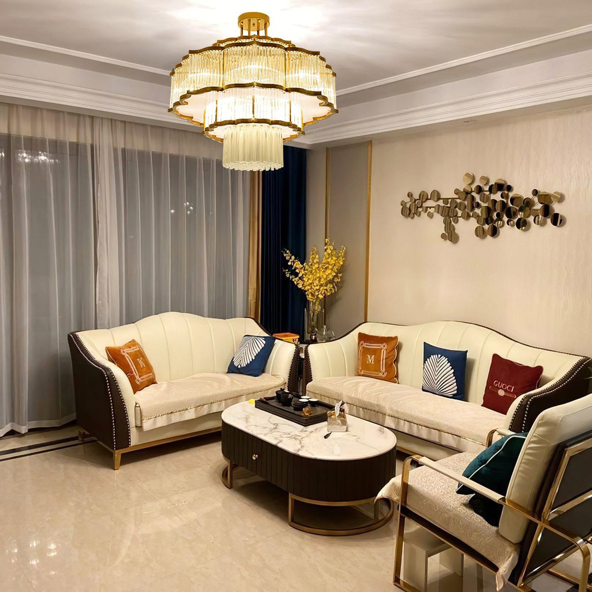 Erdenena Crystal Chandelier-Moonnatur