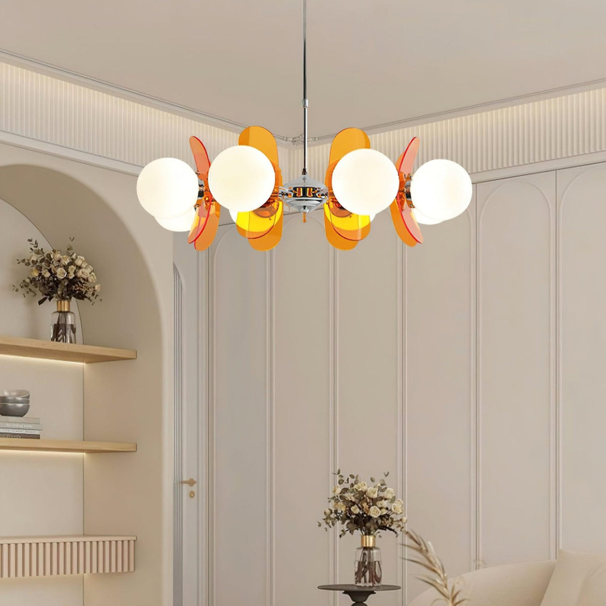 Berelaelle Glass Chandelier-Moonnatur