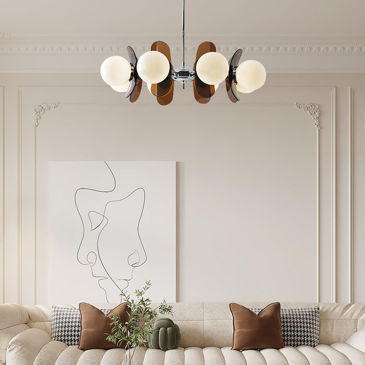 Berelaelle Glass Chandelier-Moonnatur