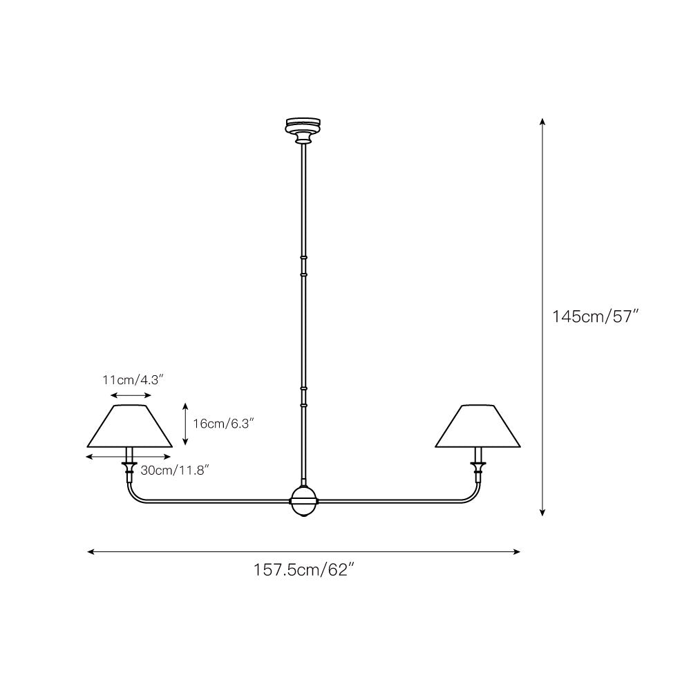 Selvenrose Fabric Chandelier-Moonnatur