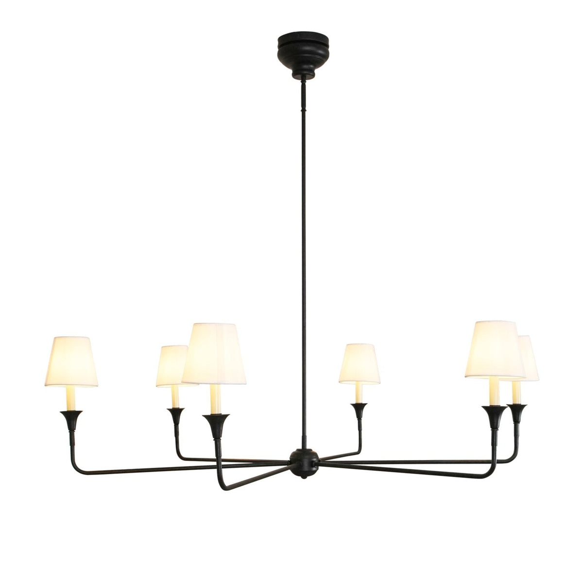 Jurelle Fabric Chandelier-Moonnatur
