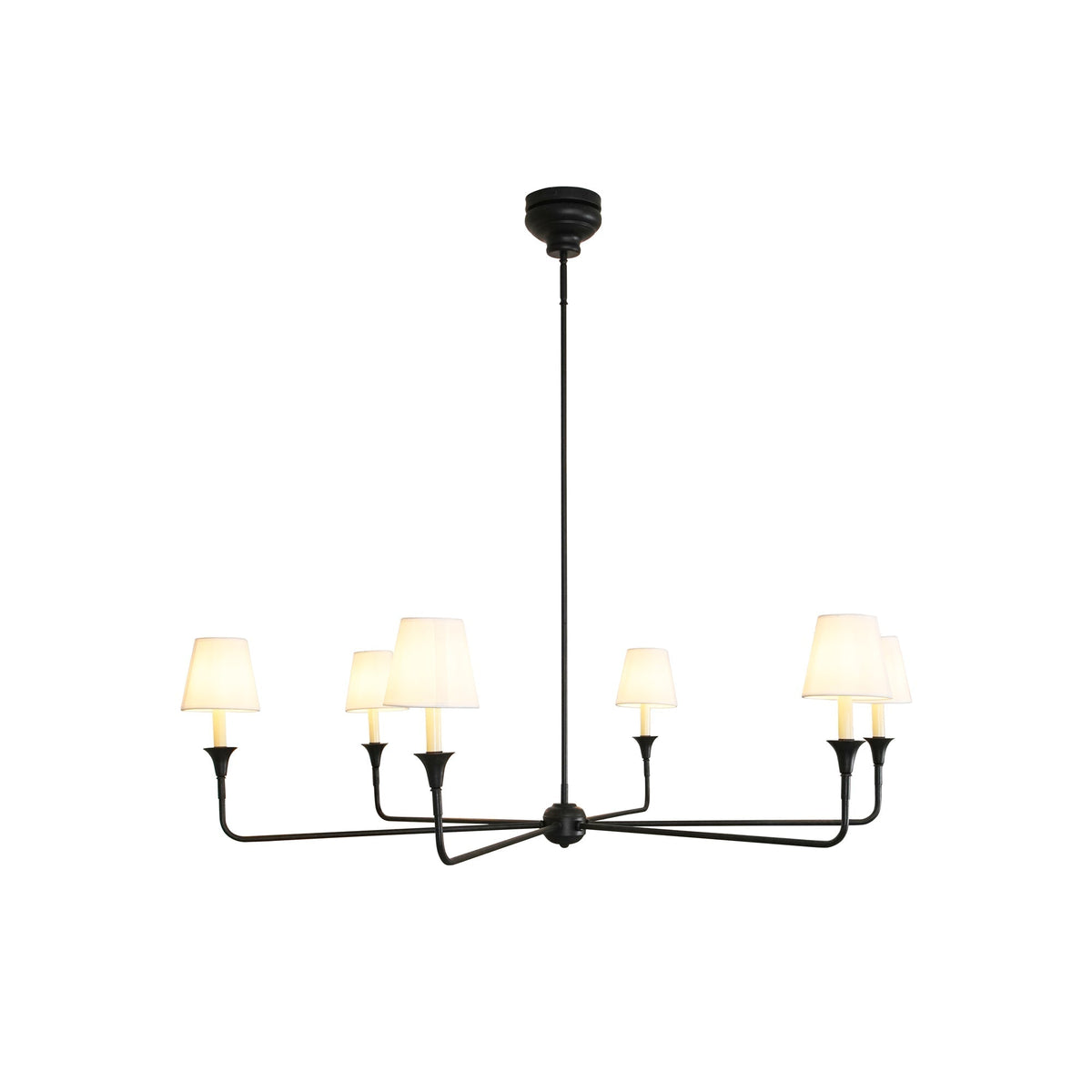Jurelle Fabric Chandelier-Moonnatur