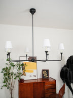 Jurelle Fabric Chandelier-Moonnatur