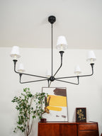 Jurelle Fabric Chandelier-Moonnatur