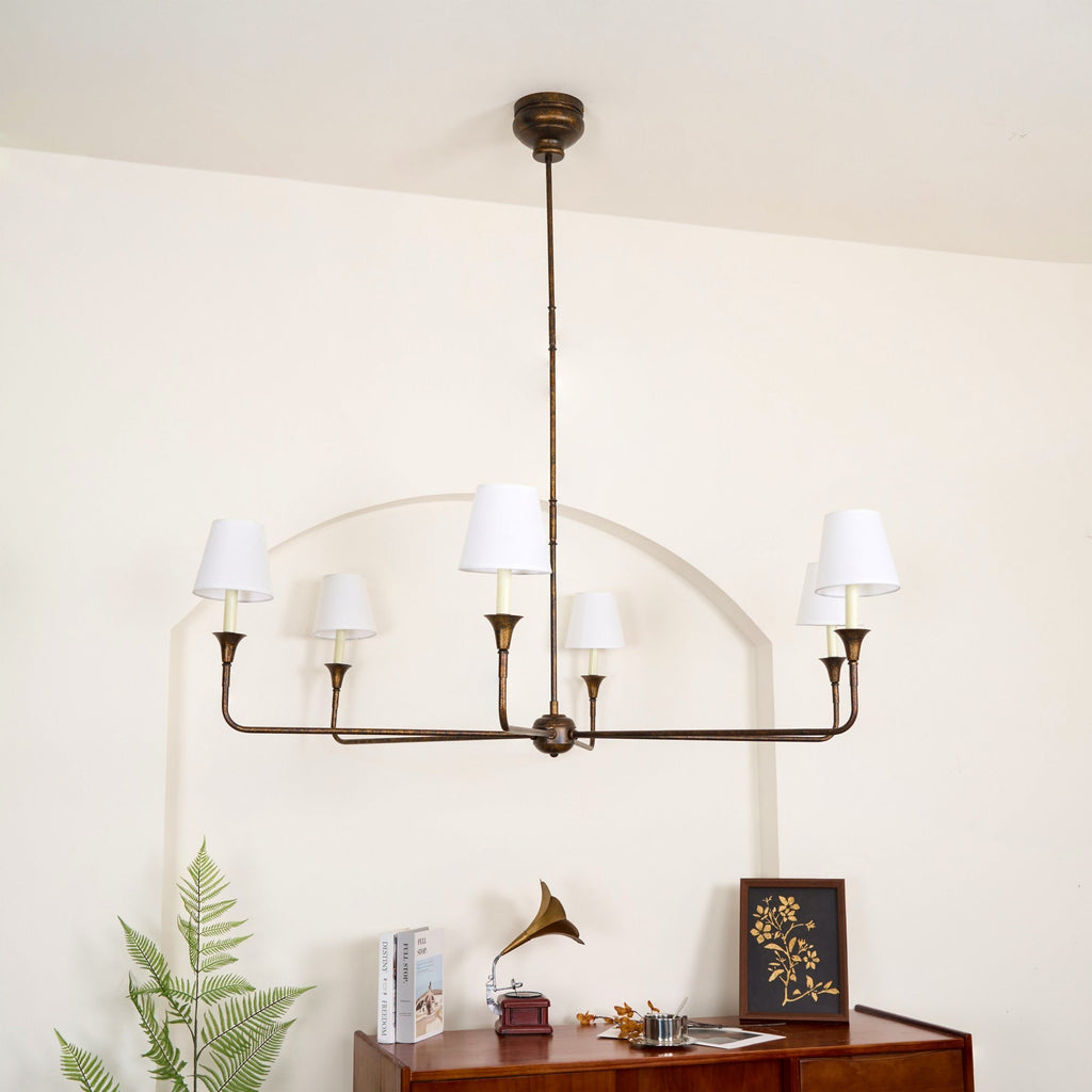 Jurelle Fabric Chandelier-Moonnatur