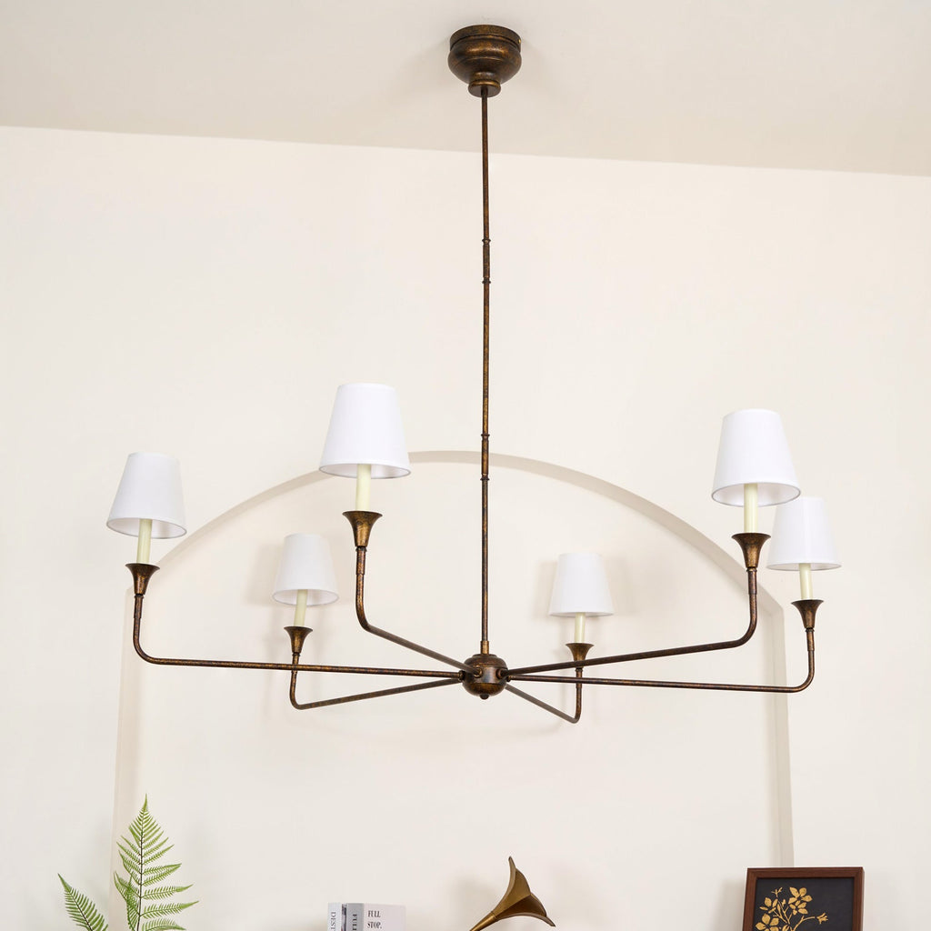 Jurelle Fabric Chandelier-Moonnatur
