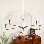 Jurelle Fabric Chandelier-Moonnatur