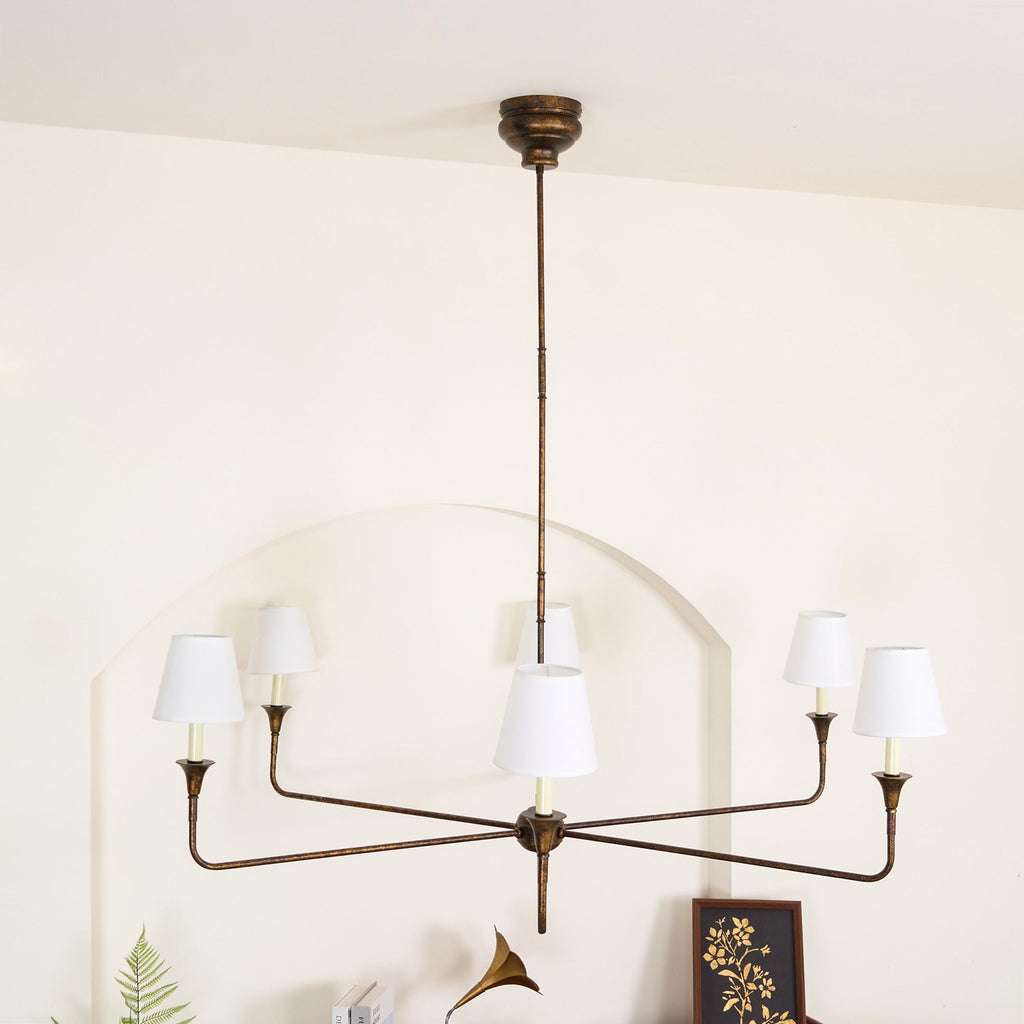 Jurelle Fabric Chandelier-Moonnatur