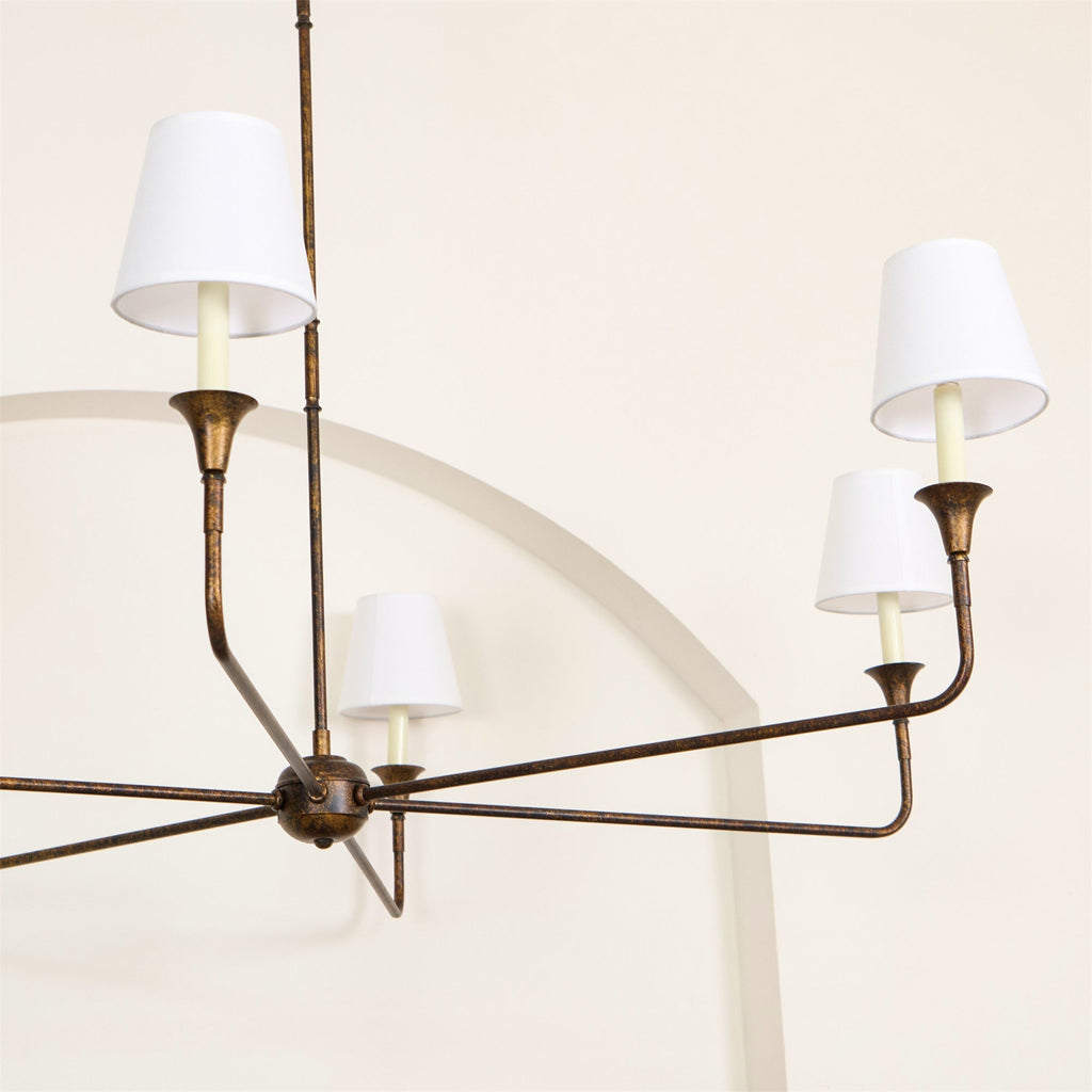 Jurelle Fabric Chandelier-Moonnatur