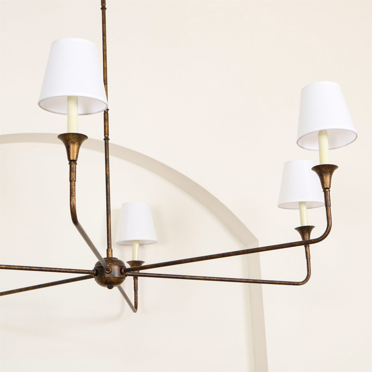 Jurelle Fabric Chandelier-Moonnatur