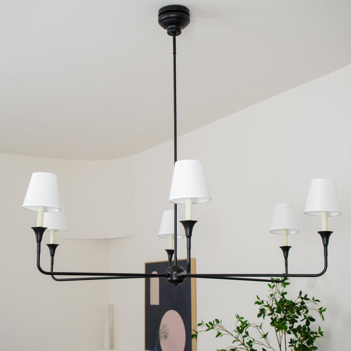 Jurelle Fabric Chandelier-Moonnatur