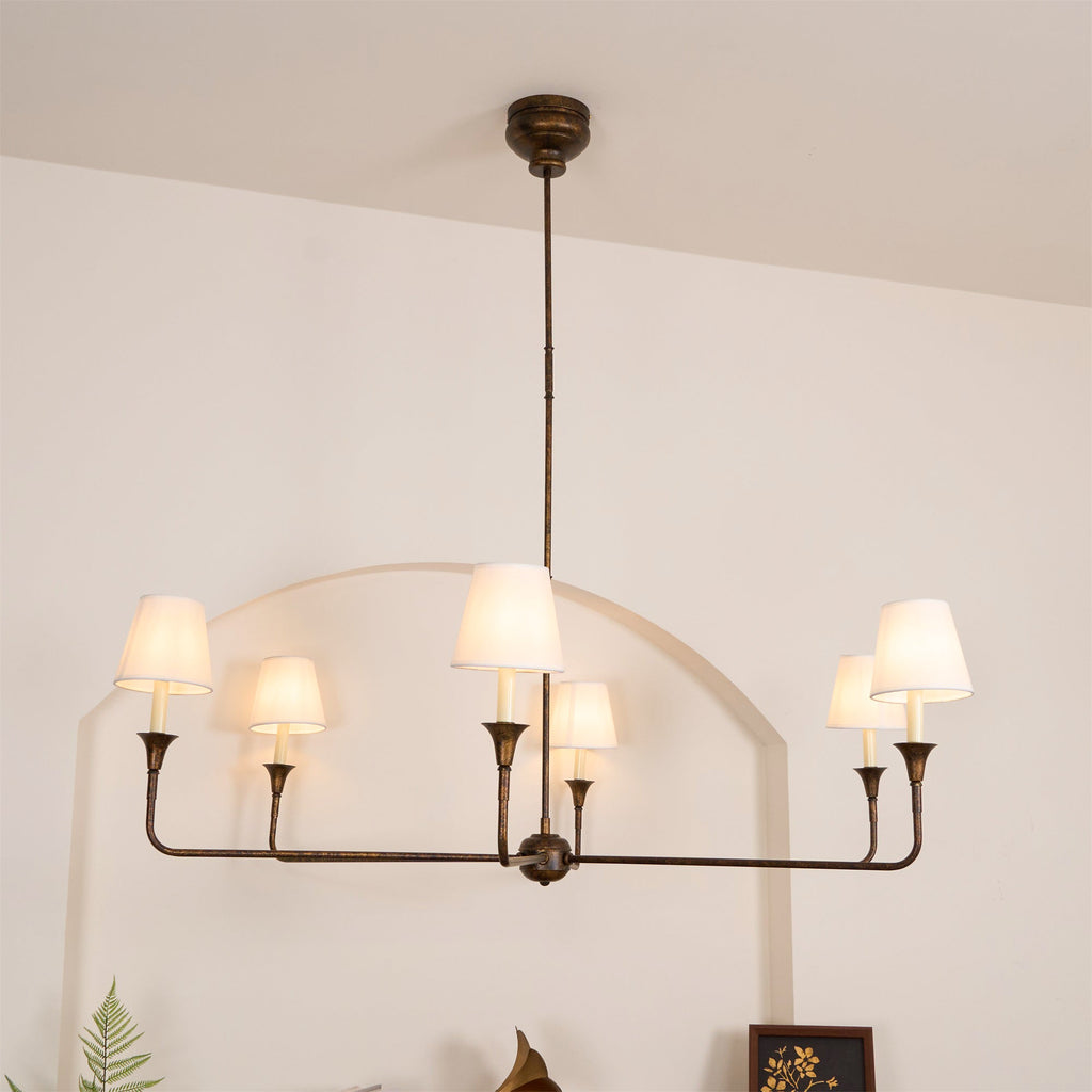 Jurelle Fabric Chandelier-Moonnatur