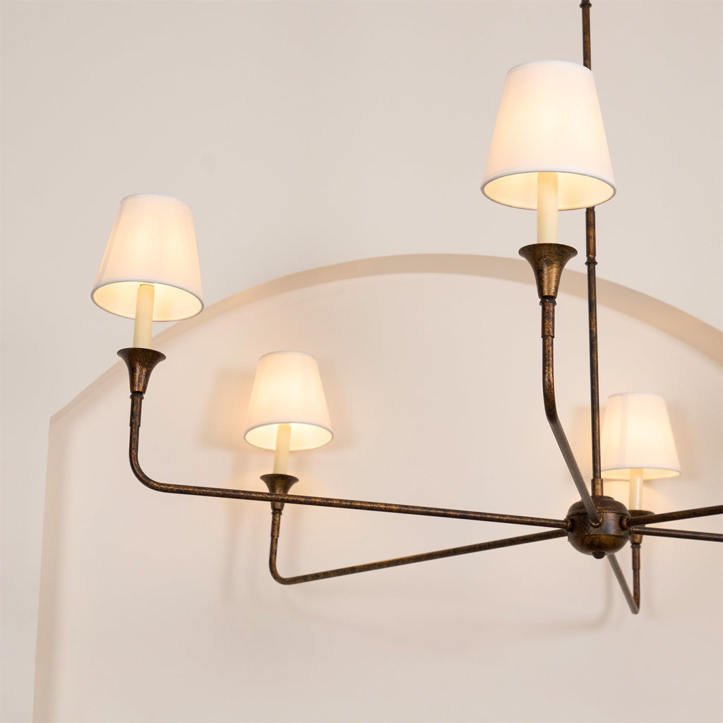 Jurelle Fabric Chandelier-Moonnatur