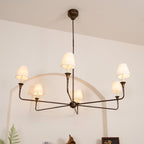 Jurelle Fabric Chandelier-Moonnatur