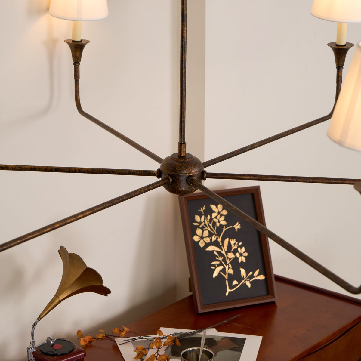 Jurelle Fabric Chandelier-Moonnatur