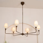 Jurelle Fabric Chandelier-Moonnatur