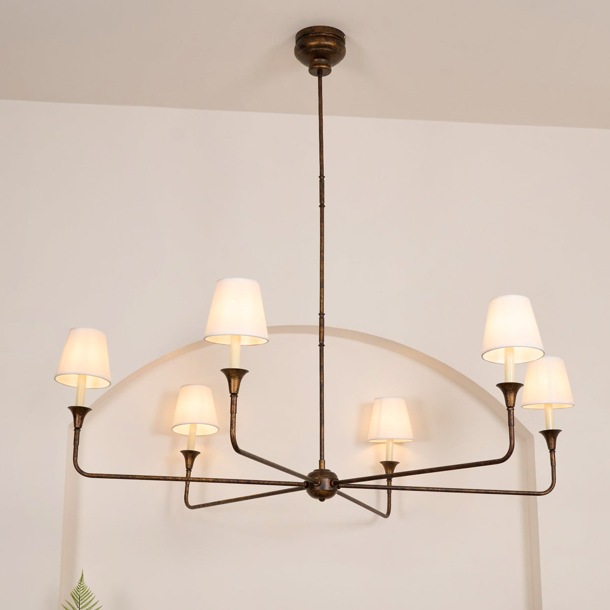 Jurelle Fabric Chandelier-Moonnatur