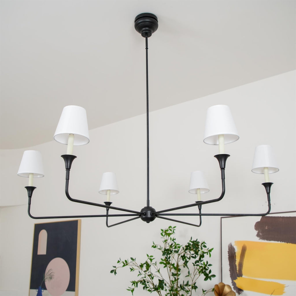 Jurelle Fabric Chandelier-Moonnatur