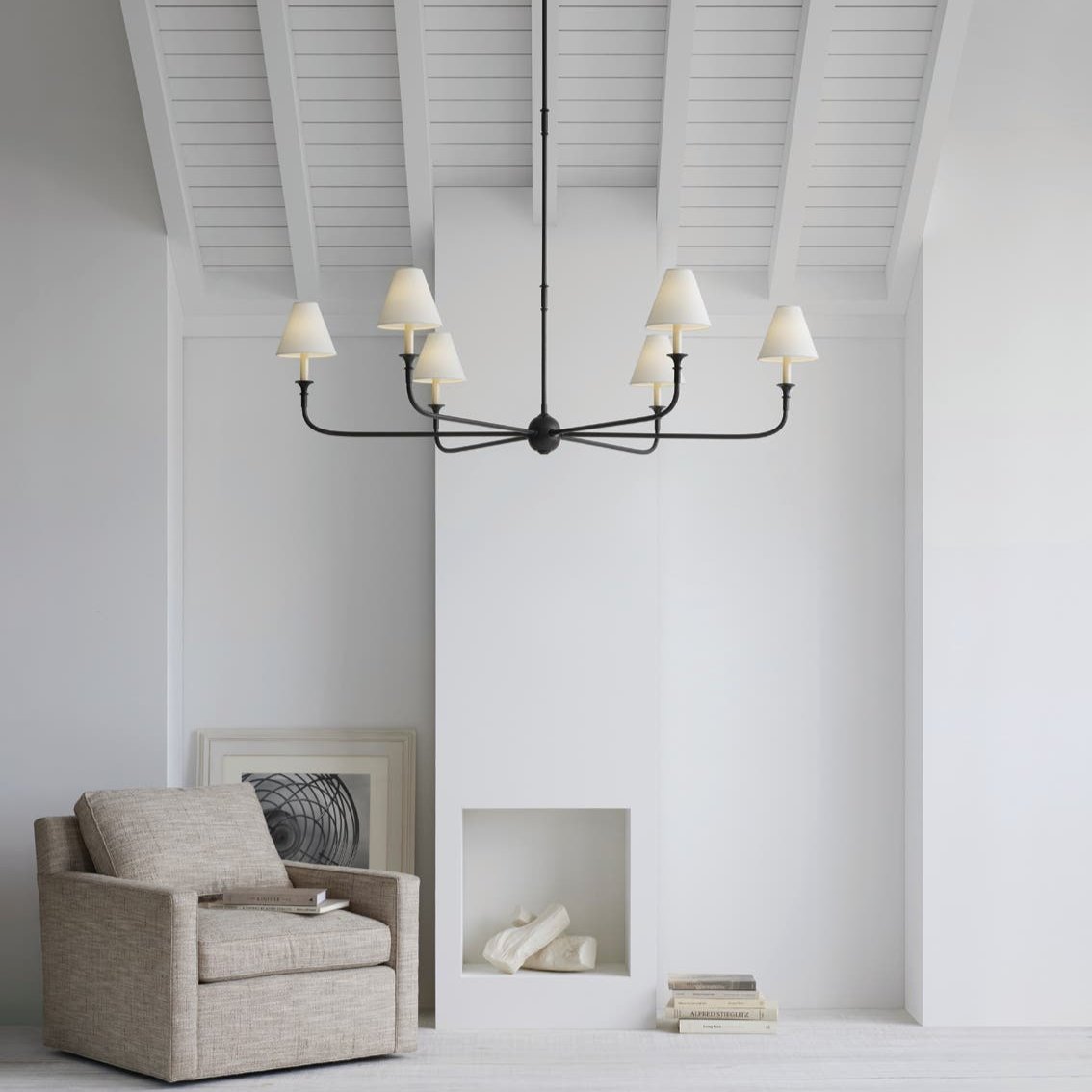 Jurelle Fabric Chandelier-Moonnatur