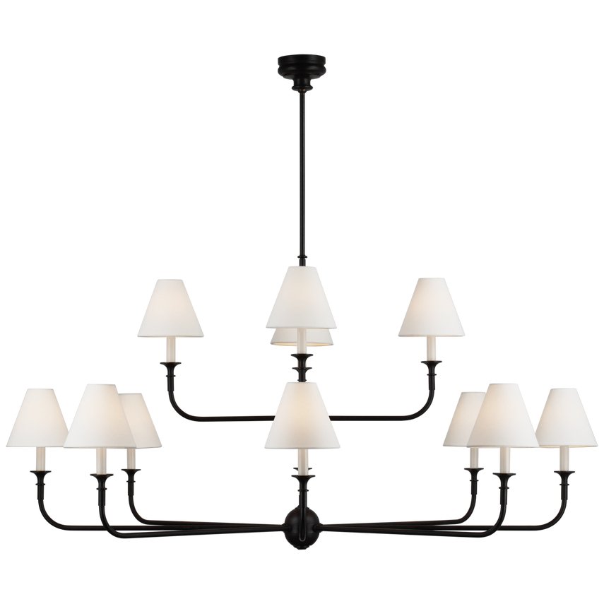 Jurelle Fabric Chandelier-Moonnatur