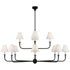 Jurelle Fabric Chandelier-Moonnatur