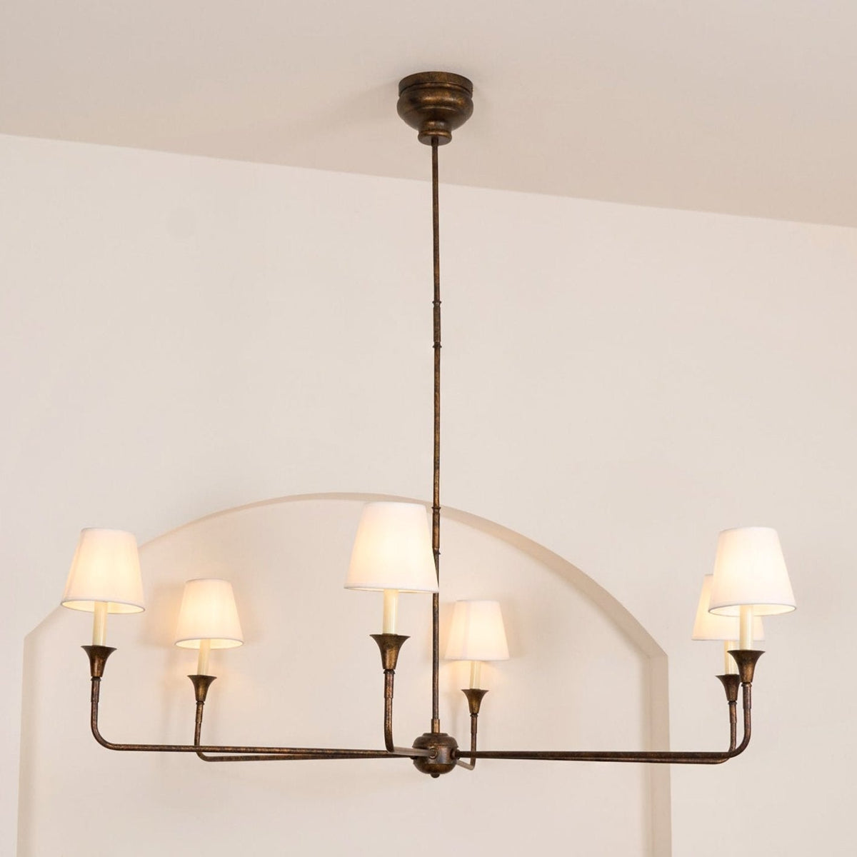 Jurelle Fabric Chandelier-Moonnatur