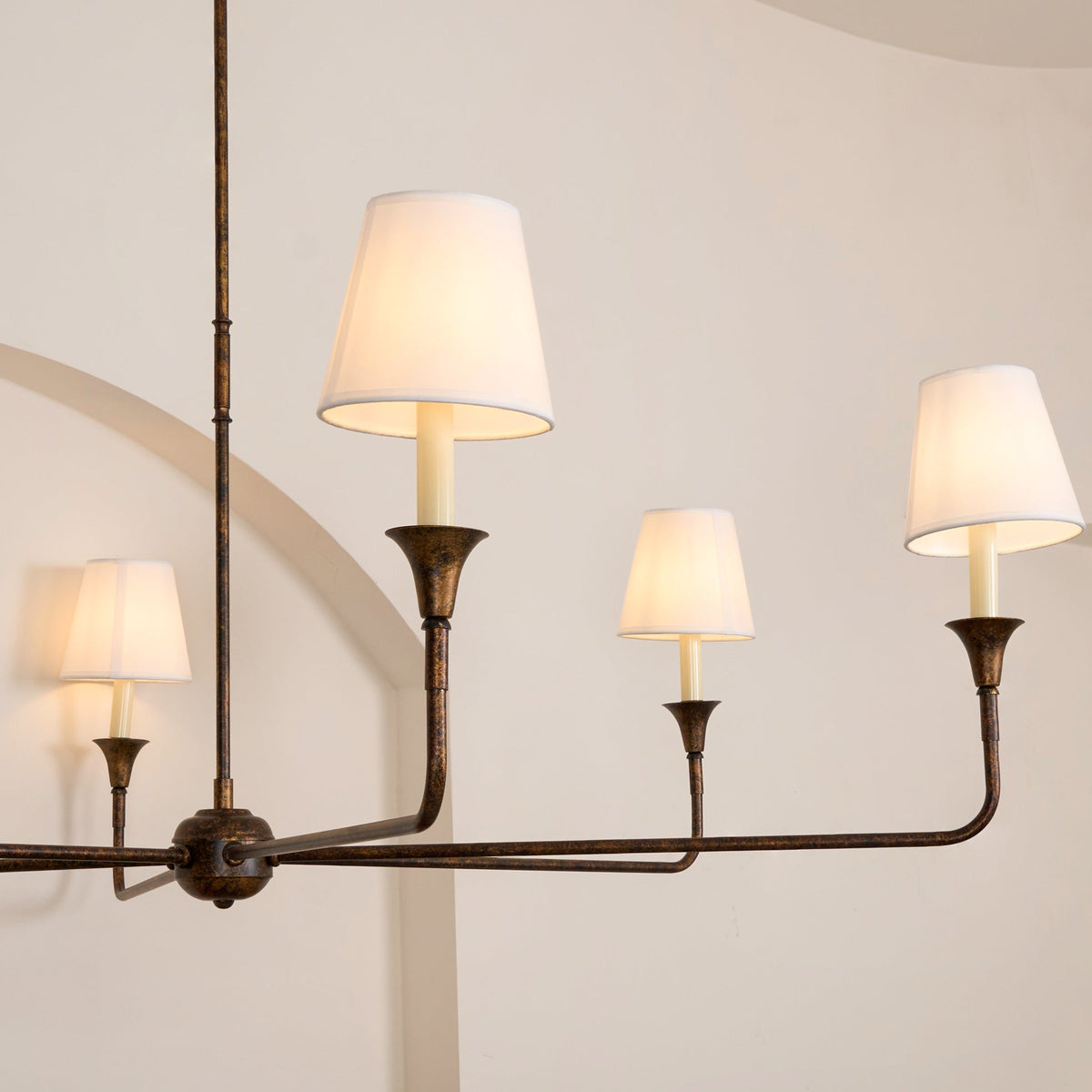 Jurelle Fabric Chandelier-Moonnatur
