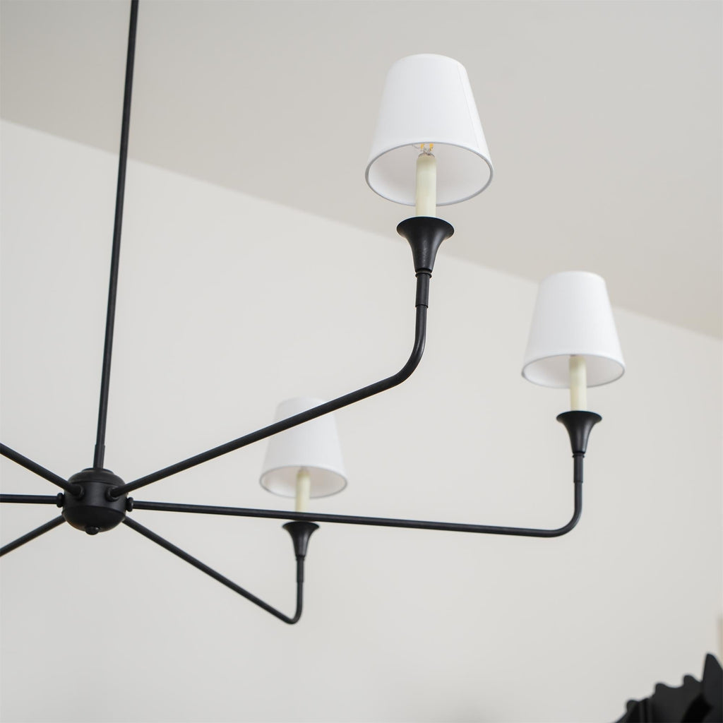 Jurelle Fabric Chandelier-Moonnatur