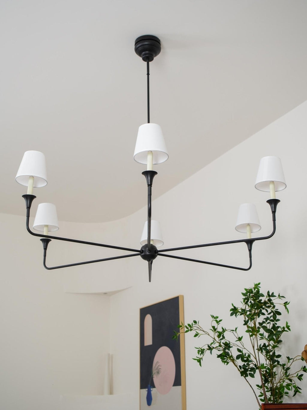 Jurelle Fabric Chandelier-Moonnatur