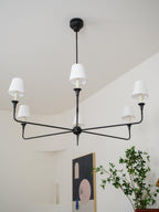 Jurelle Fabric Chandelier-Moonnatur