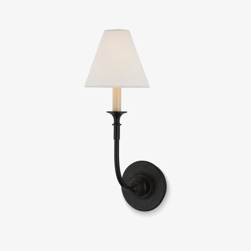 Kestiel Fabric Wall Light-Moonnatur