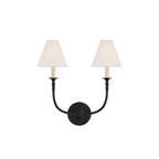Kestiel Fabric Wall Light-Moonnatur