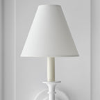 Kestiel Fabric Wall Light-Moonnatur