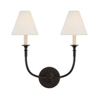 Kestiel Fabric Wall Light-Moonnatur