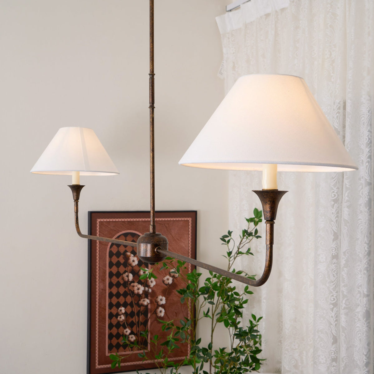 Selvenrose Fabric Chandelier-Moonnatur