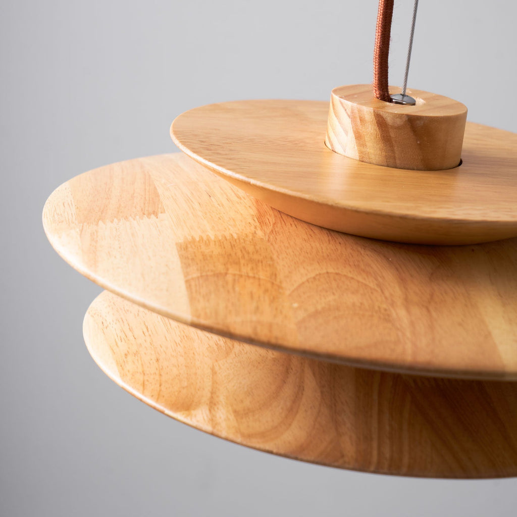 Rivenaria Wood Pendant Light-Moonnatur