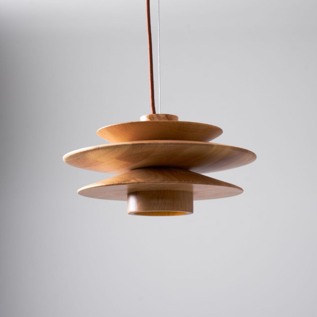 Rivenaria Wood Pendant Light-Moonnatur