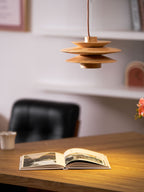 Rivenaria Wood Pendant Light-Moonnatur