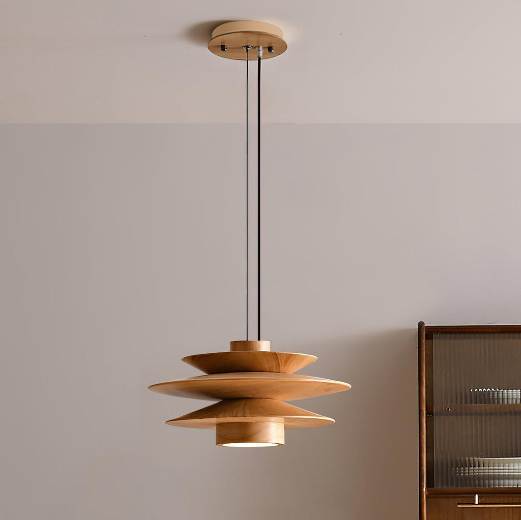 Enverdale Wood Pendant Light-Moonnatur