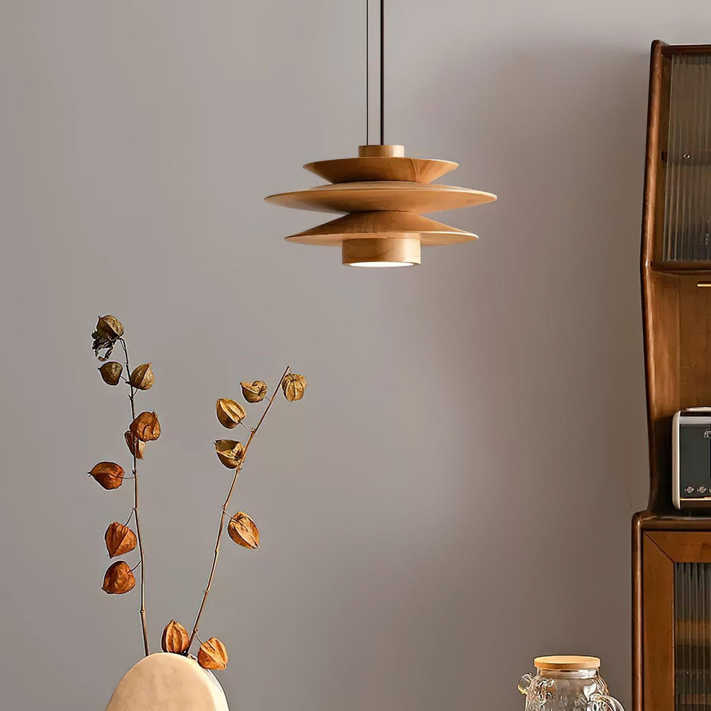 Enverdale Wood Pendant Light-Moonnatur
