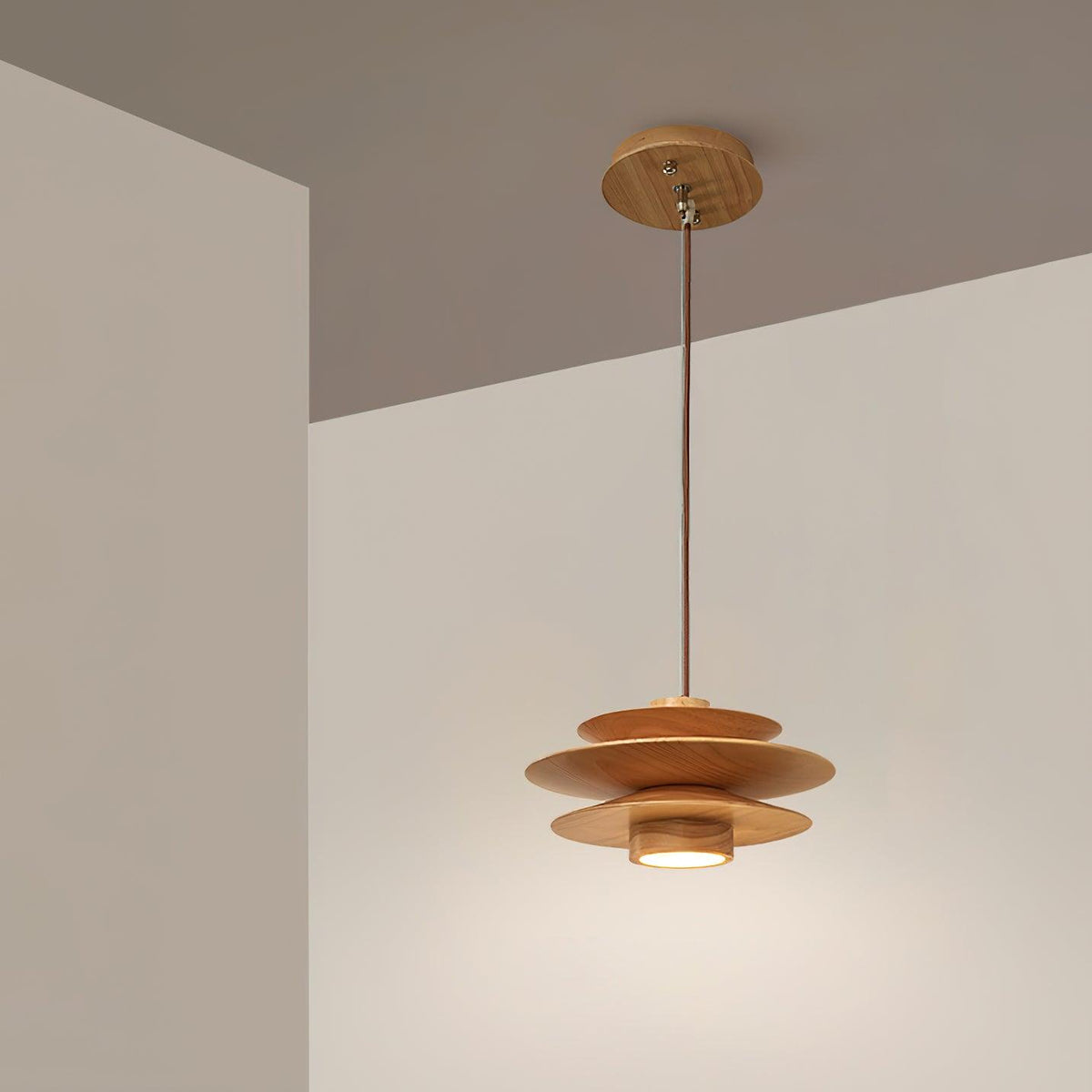 Enverdale Wood Pendant Light-Moonnatur