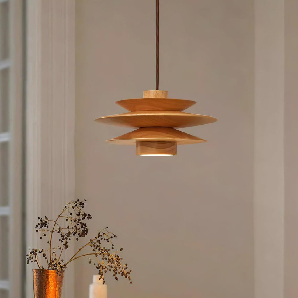 Enverdale Wood Pendant Light-Moonnatur