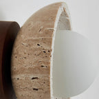 Ferrowlark Travertine Ceiling Light-Moonnatur