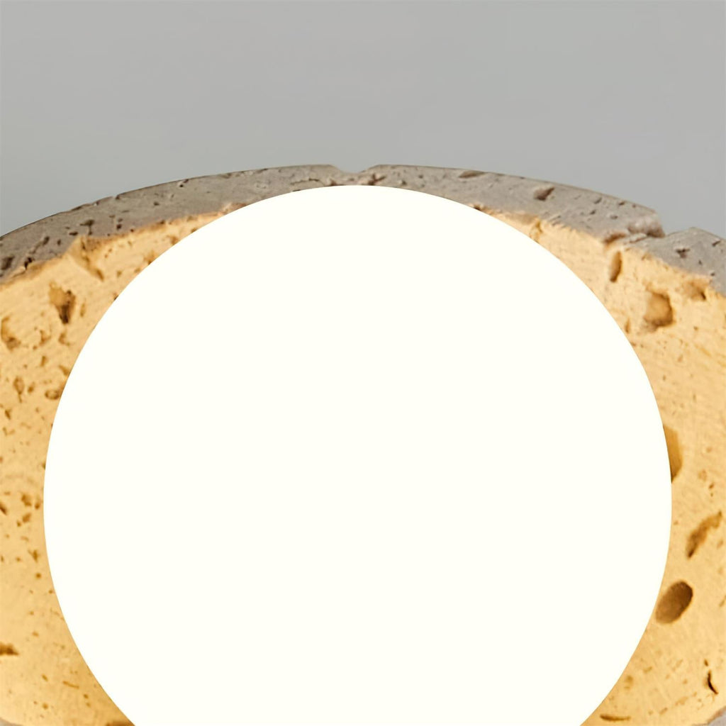 Ferrowlark Travertine Ceiling Light-Moonnatur
