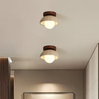 Ferrowlark Travertine Ceiling Light-Moonnatur