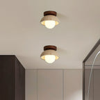 Ferrowlark Travertine Ceiling Light-Moonnatur