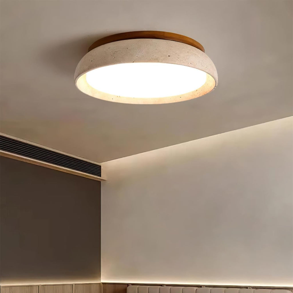 Savenlark Travertine Ceiling Light-Moonnatur