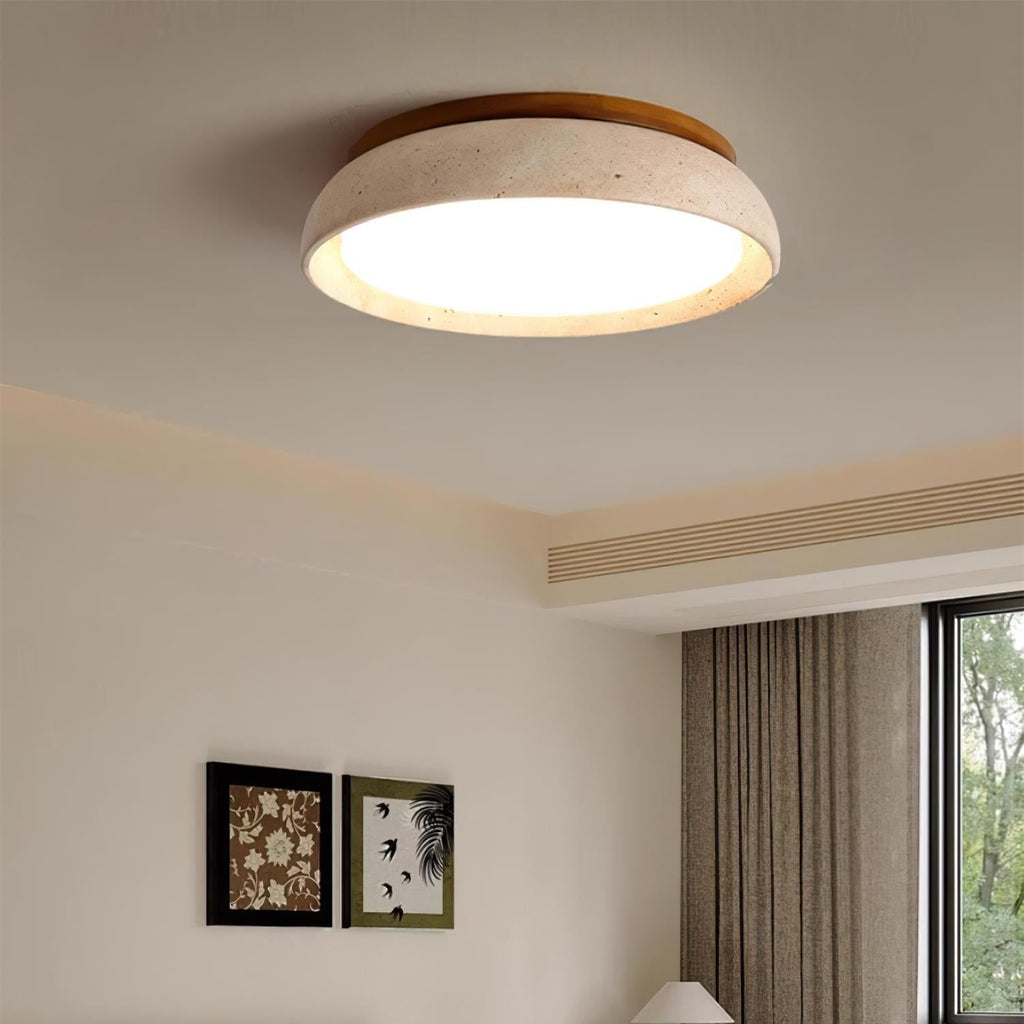 Savenlark Travertine Ceiling Light-Moonnatur