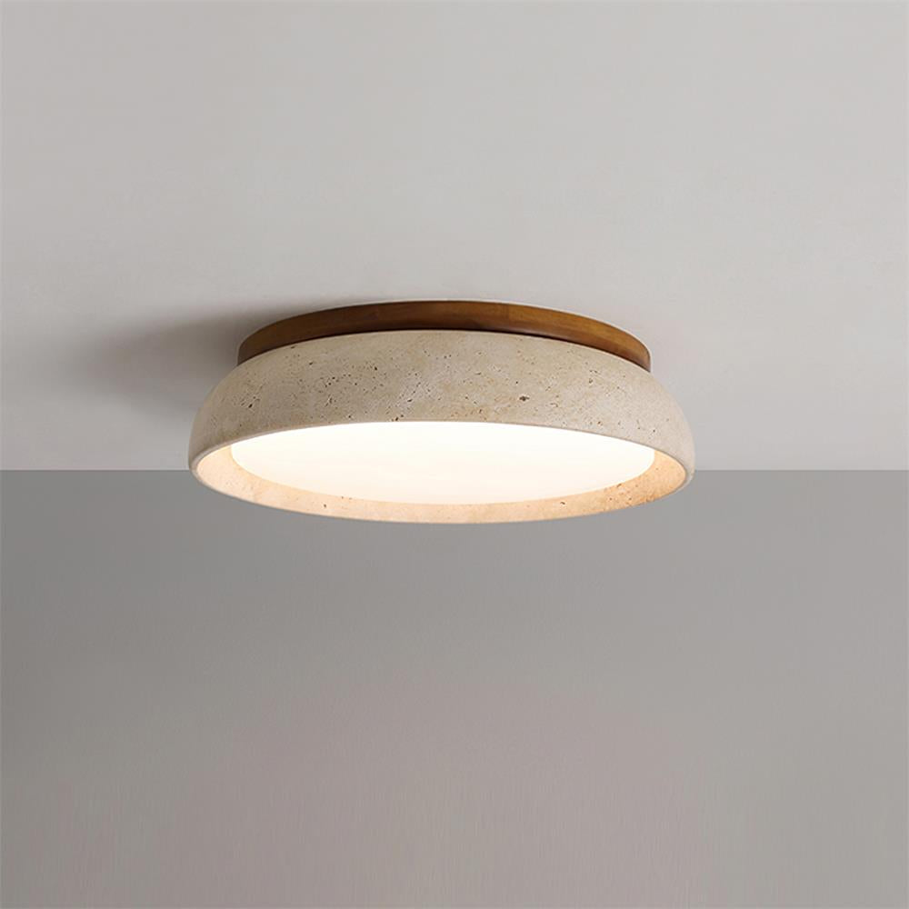 Savenlark Travertine Ceiling Light-Moonnatur