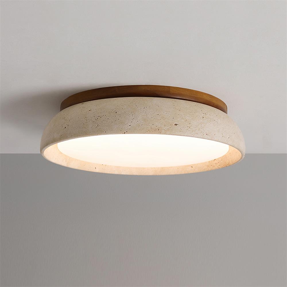 Savenlark Travertine Ceiling Light-Moonnatur